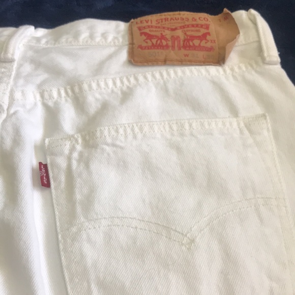 Classic 501 Levi’s - white denim 31 x 30 - Picture 2 of 9